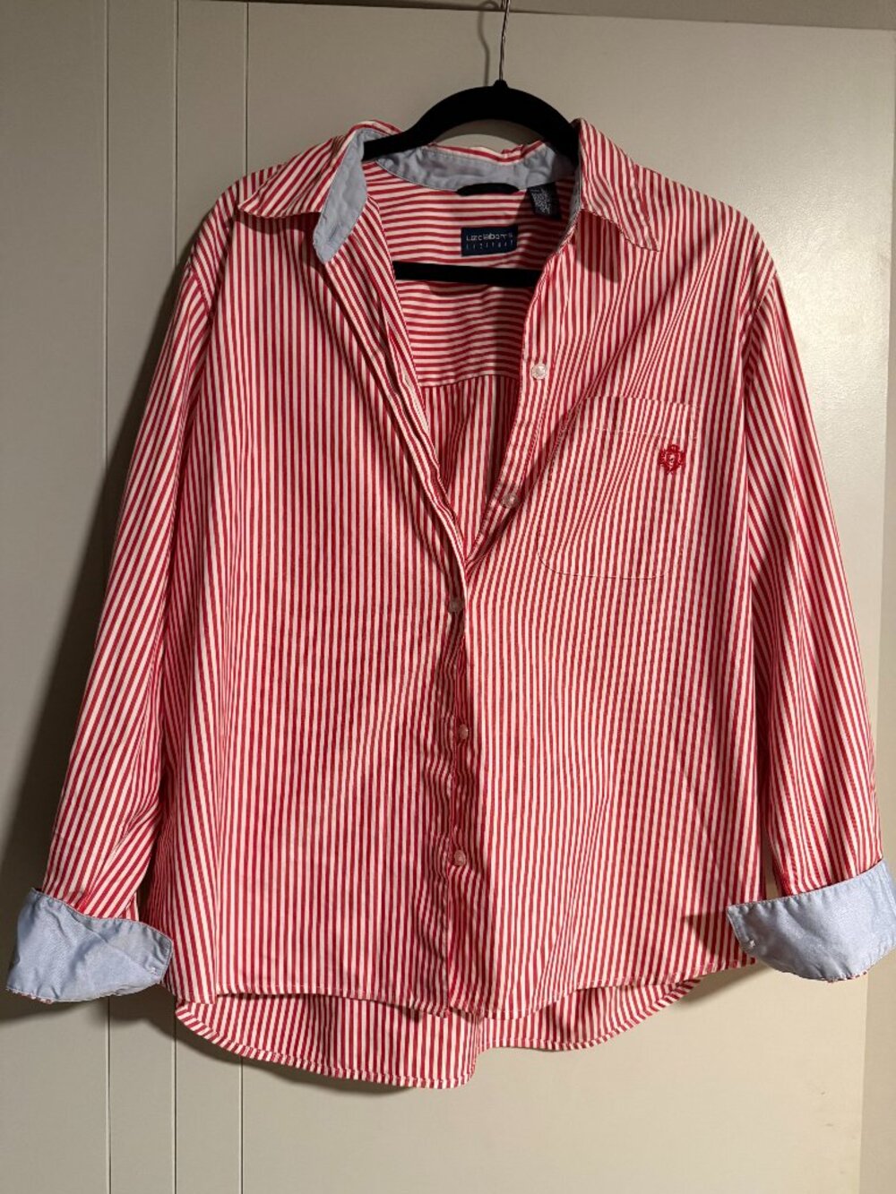 Liz Claiborne Button Down Shirt (Women's Large, 100% Cotton)